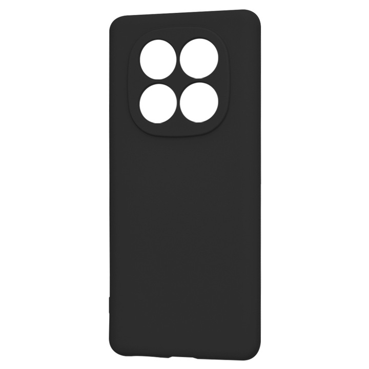 Кейс за Xiaomi Redmi Note 14 Pro 5G / Poco X7, Черен силикон, със защита на камерата, BzStore