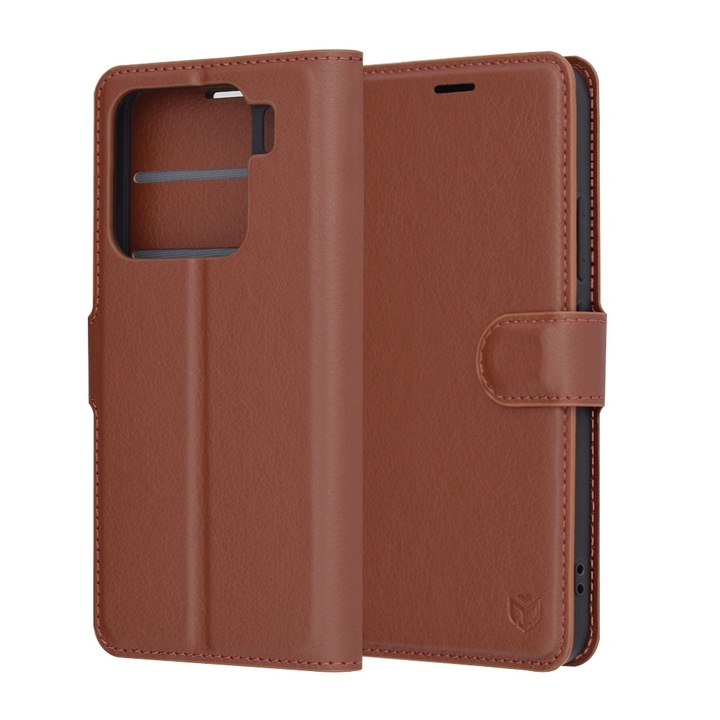 Калъф за Xiaomi 15, H37, Еко кожа, Кафяв