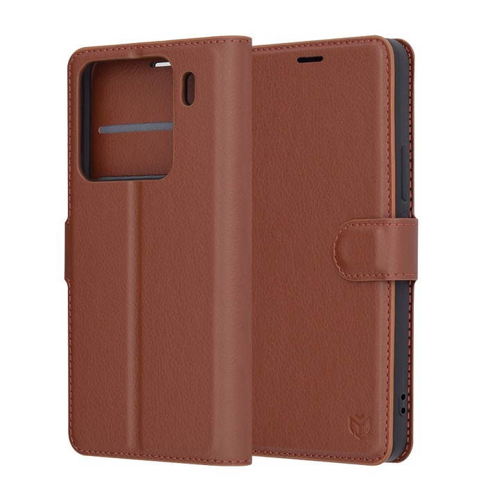 Калъф за Xiaomi 15 Pro, H52, Еко кожа, Кафяв