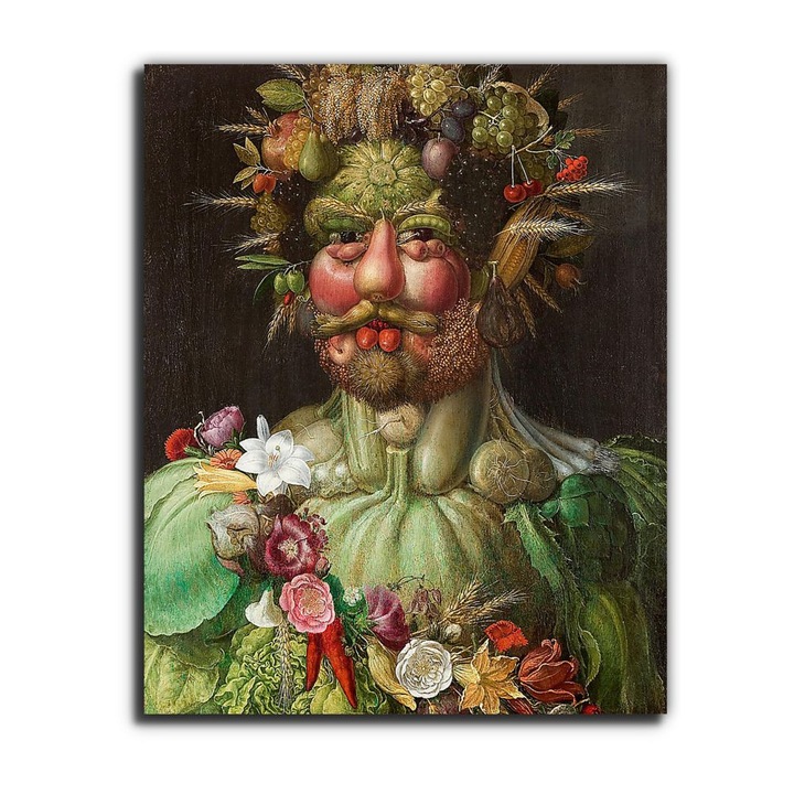 Giuseppe Arcimboldo: II. (Habsburg) Rudolf, mint Vertumnus, vászonkép, 120x150