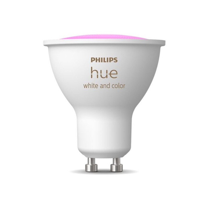 LED крушка, Philips Hue, WCA 4.2W, GU10, бяла