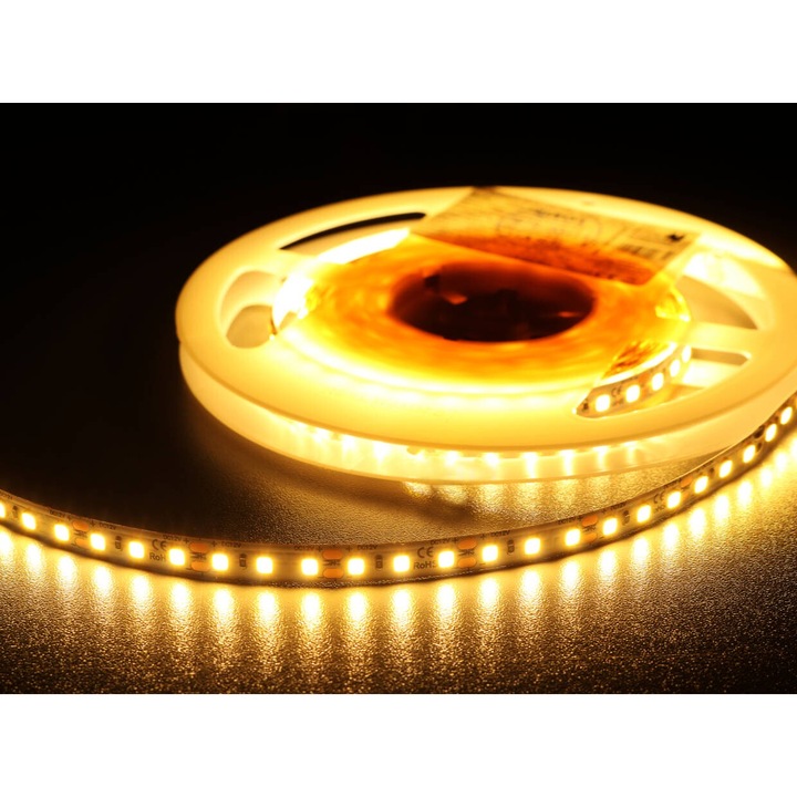 MW Lighting LED лента 9.6W/m, 12V, 120LED, топло бяла, 5m