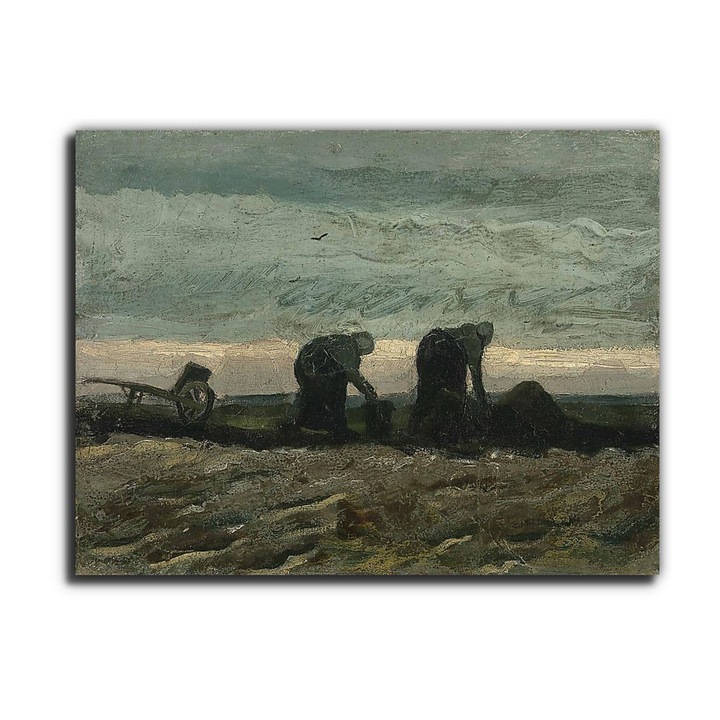 Vincent Van Gogh: Két asszony a földeken, vászonkép, 130x100