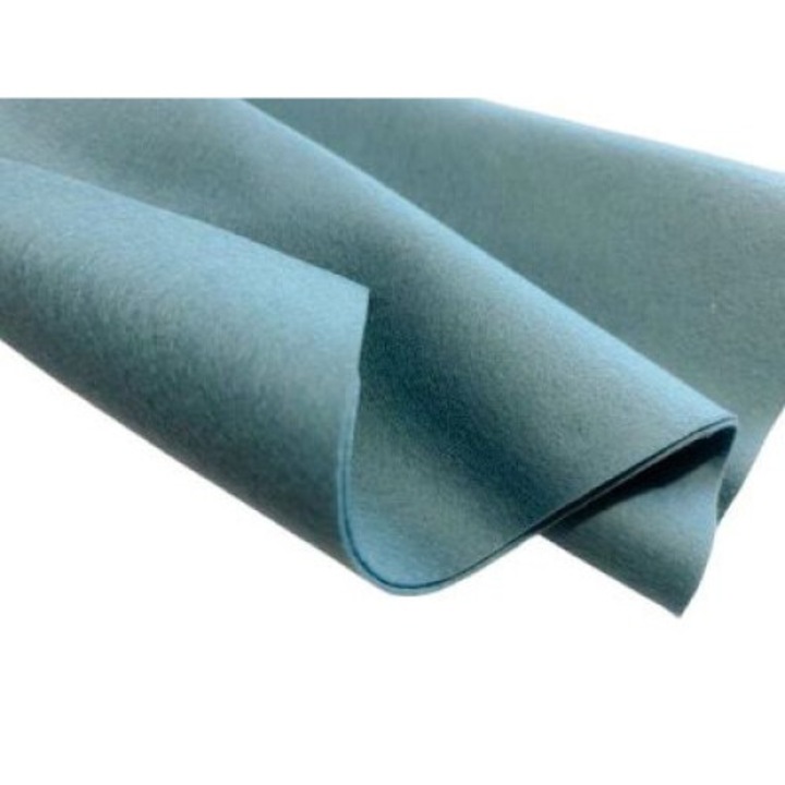Fetru/pasla din lana 100%, moale 1.2mm, 50*160cm - albastru deschis