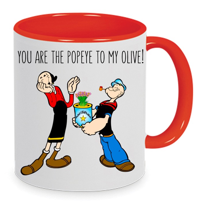 Чаша, Chn, Керамика, 330 мл, За Свети Валентин, Многоцветна