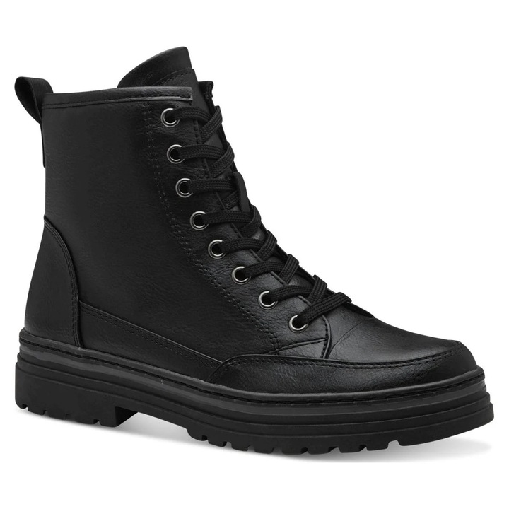 Ghete de dama, Marco Tozzi, sintetic, negru