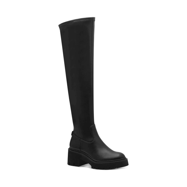Cizme dama 1-25621-43 001, Tamaris, Textil, Negru, 39 EU
