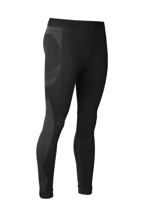 Hosszú termálnadrág férfiaknak Gatta Active, poliamid/elasztán, fekete