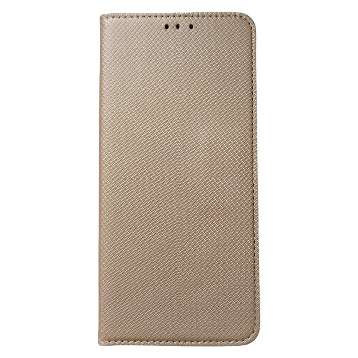 Husa de protectie cu magnet inteligent pentru Xiaomi Redmi 13C/Redmi 13C 5G/Poco C65, auriu/gri