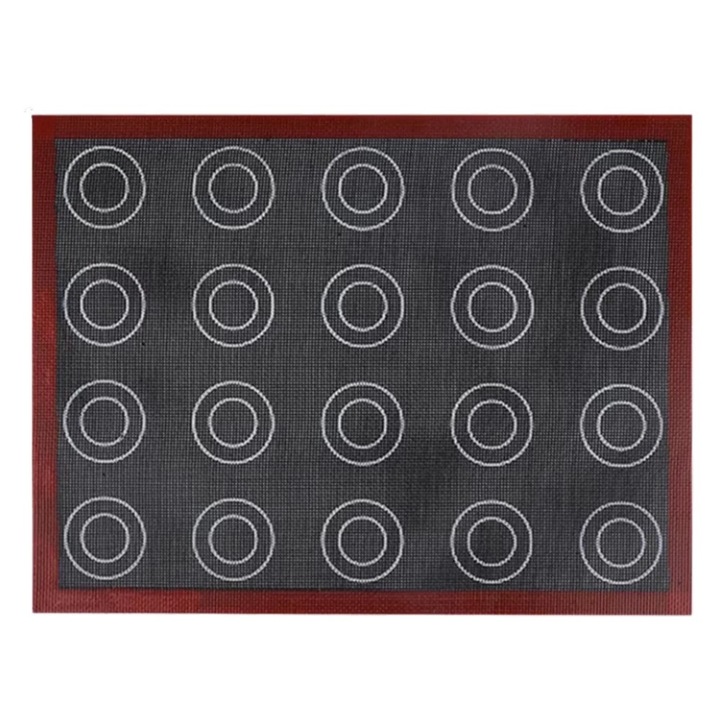 Covoras silicon, Pentru copt, Termorezistent, Antiderapant, Edibazzar, Gri antracit, 30x40cm