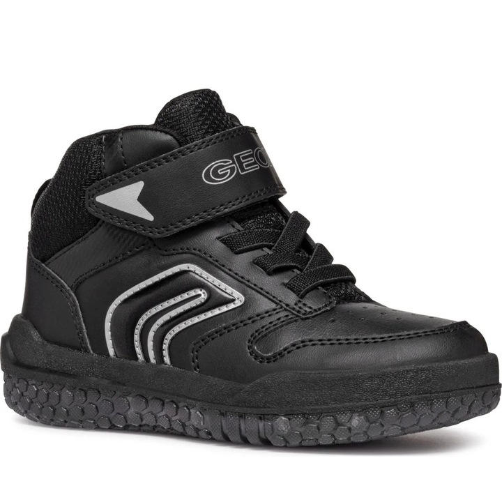 Ghete baieti J46MCA 05411 C9999, Goex, Sintetic, Negru