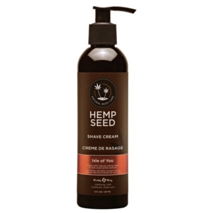 Крем за бръснене Earthly Body Hemp Oil, 237 ml, за хидратирана кожа