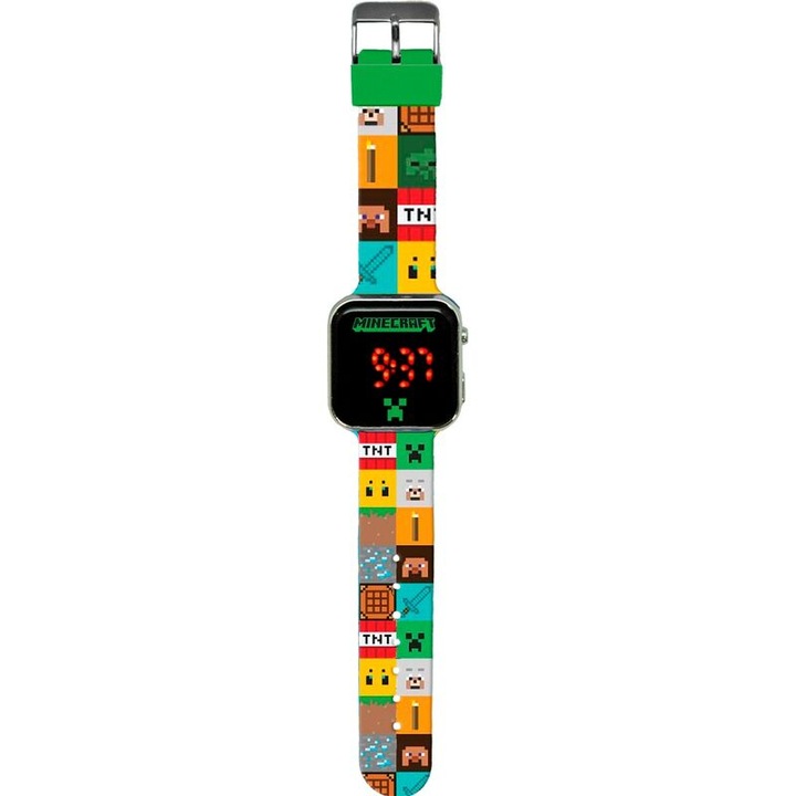 Gyermek digitális Minecraft LED karóra