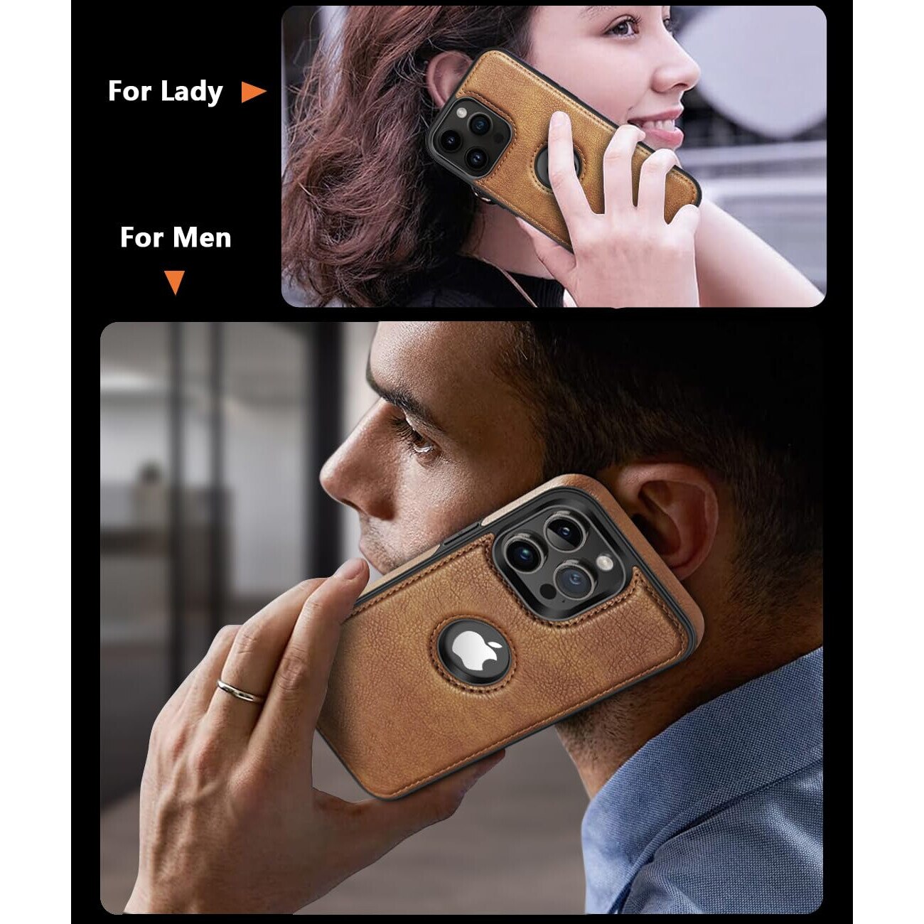 Husa pentru iPhone 16 Pro Max, CloudCradle, Compatibila pentru iPhone 16 Pro Max 6.9" Husa din piele premium, husa de lux, eleganta si frumoasa cu design vegan Scut de protectie Maner anti-alunecare Piele cu cusaturi perfecte cu aspect vintage, Maro