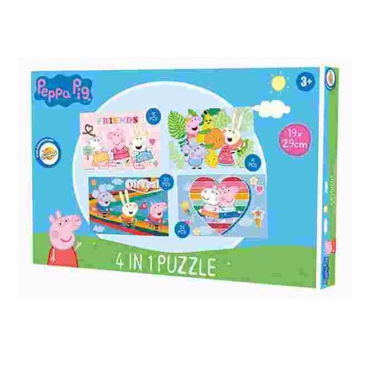 Детски пъзел 4 в 1, Peppa Pig