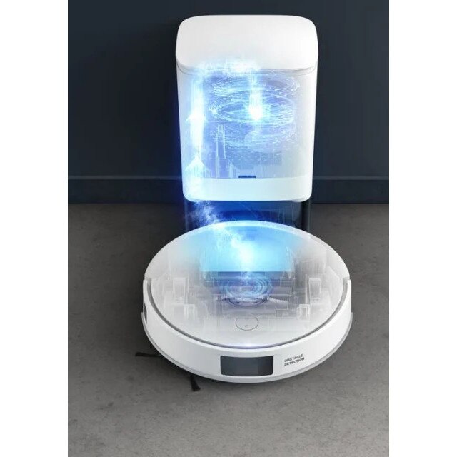 Aspirator robot, Rowenta, RR9177WH X-Plorer, Seria 140, Curatare uscata si umeda, Alb