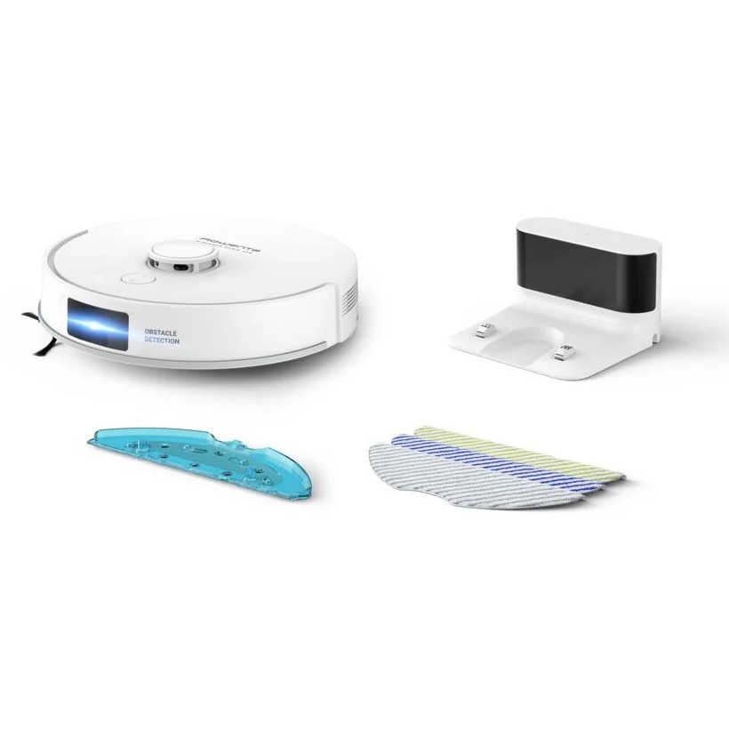 Aspirator robot, Rowenta, RR9177WH X-Plorer, Seria 140, Curatare uscata si umeda, Alb