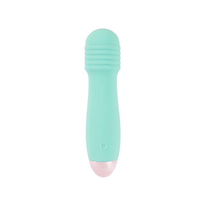 Вибратор Cuties, Мини, Зелен, 7 режима на вибрация, Водоустойчив, 12.5x2.3-3 cm