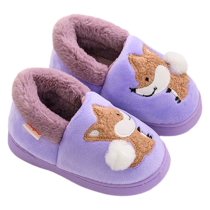 Gyerek papucs, korall, 2 db-os szett, nyuszi kivitel virágos fülekkel