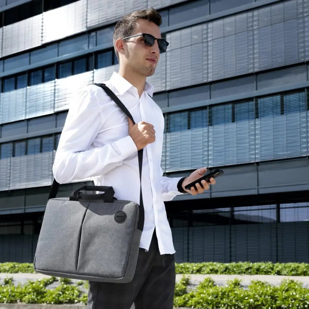 Geanta laptop Hama "Genua", pana la 40 cm (15,6"), gri