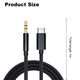 Cablu adaptor audio usb type-c la aux jack 3.5mm, SINBINTA, Cablu auxiliar cu mufa tip c si jack 3.5 mm pentru auxiliar, Transmisie de mare viteza, Durabil, Sunet de inalta calitate, Pentru casti, boxa sau autoturism, Metal/Nylon, 1m, Negru