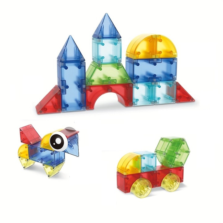 LITFIV STEM играчки, магнитни строителни блокове, 32 части, за деца, 3 години +