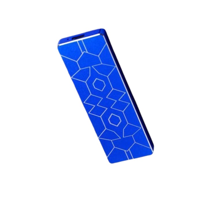 Външен хард диск USB 3.1, T15, 4TB за PC, Mac, Desktop, Laptop, син