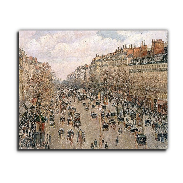 Camille Pissarro: A Montmartre sugárút nyáron, vászonkép, 150x120