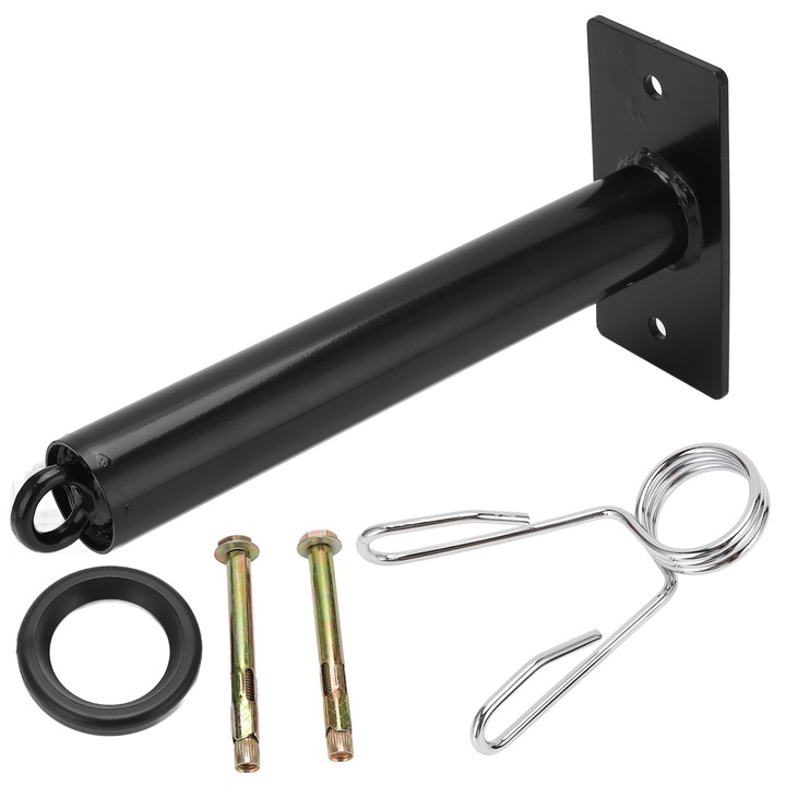 Jormftte falra szerelhető súlytárcsa tartó, rozsdamentes acél, 500 lbs kapacitás, gumírozott párnákkal