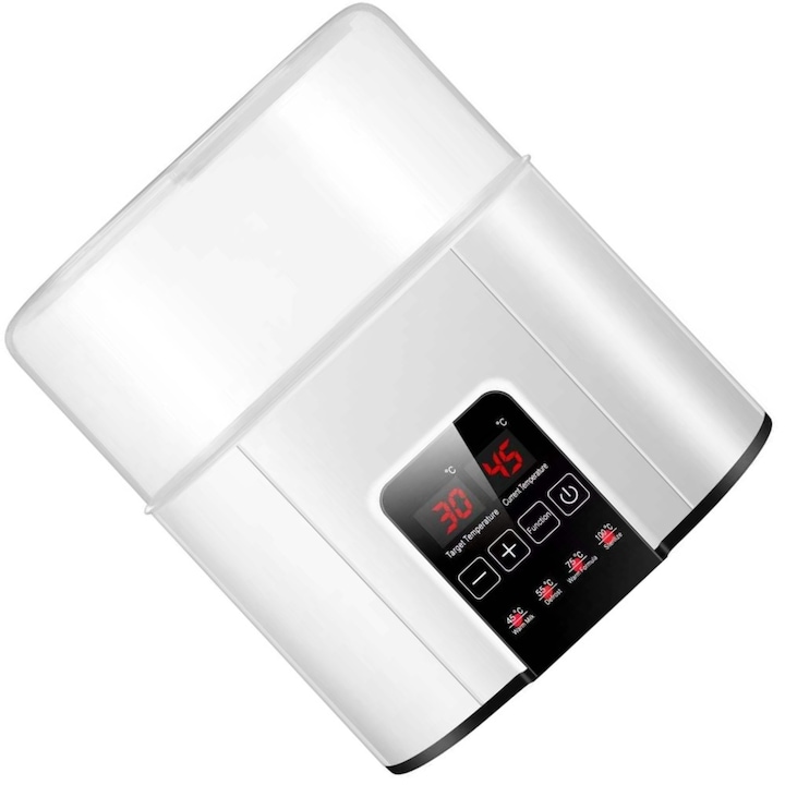 Preparare Lapte, Pentru sugari, este utilizat pentru izolarea laptelui matern, incalzirea temperaturii constante, 24H, Conservare inteligenta a caldurii, reglare precisa, Fara BPA, Afisaj LED, Negru