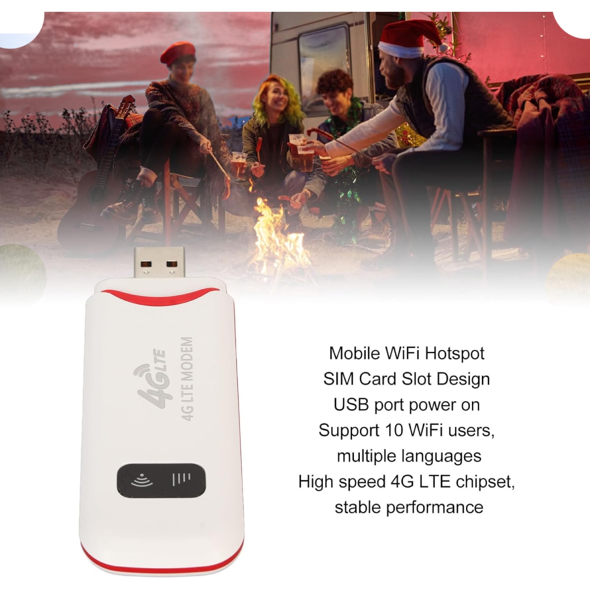 Modem Cu Sim Modem USB WiFi 4G pentru DIGI sau Telekom, cu SIM 4G cu credit inclus ...