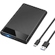 Carcasa hard disk extern, SINBINTA, Rack Extern, 2.5", USB 3.1, 6Gbps, Compatibil cu SSD/HDD, Capacitate maxima 6TB, Cu cablu usb to type-c, Compatibilitate cu windows, linux si mac os, ABS, 12.5x8x1.5cm, Negru