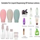 Set 11 Recipiente Calatorie, Axroad Mall, Recipiente Pentru Cosmetice, Rezistent la scurgeri, Cu palnie mini si gentuta, Reutilizabile, Portabil si pliabil, Pentru vacanta si camping, Plastic, Roz/Transparent