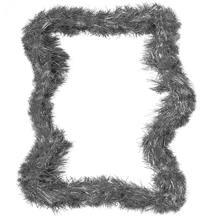 Beteala groasa, color, 2, 4 m, argintie, 5 bucati