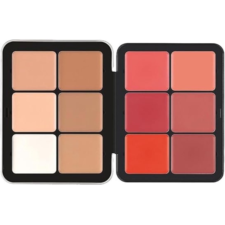 12-цветна палитра сенки за очи, палитра мат и хайлайтър, палитра грим с коректор и фон дьо тен, комплект професионална козметика