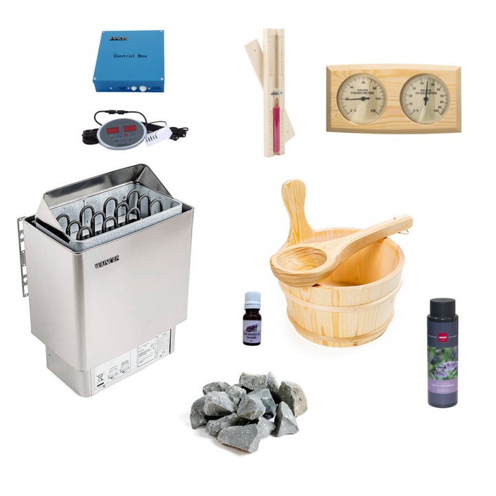 Kit echipare sauna uscata Waincris LAMPO 8-12 mc