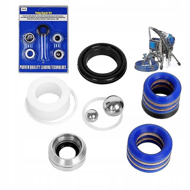 Kit de reparare a pompa pulverizare vopsea, Zenthril Pentru Surge WF / Pulse D / Vortex E, Multicolor