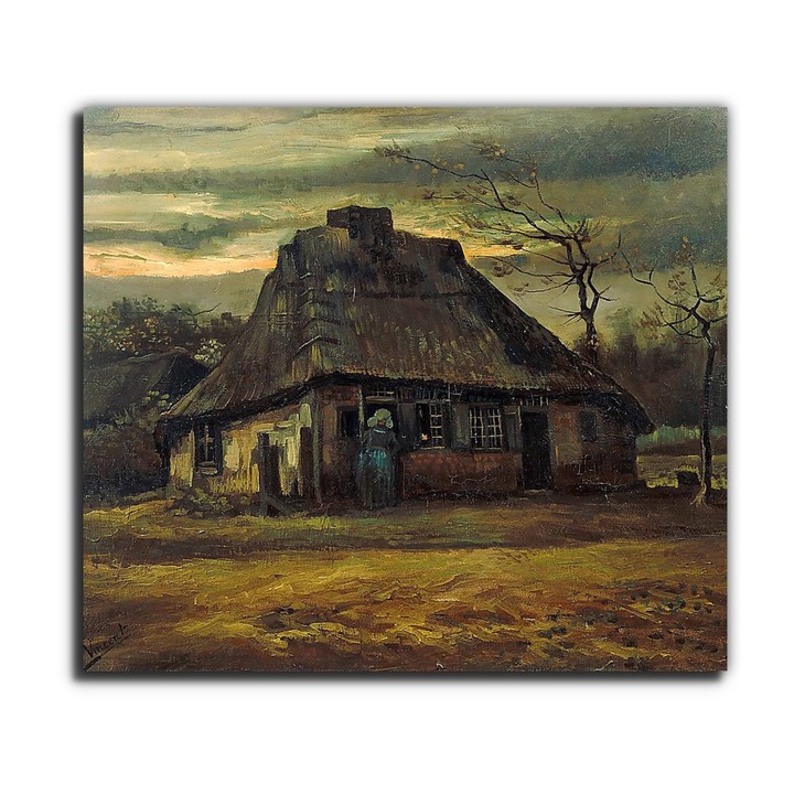 Vincent Van Gogh: Házikó, vászonkép, 65x55