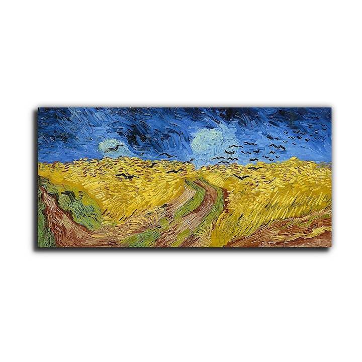Vincent Van Gogh: Varjak a búzamezőn (1890), vászonkép, 135x65
