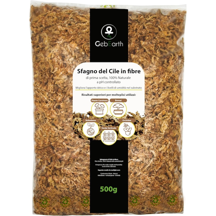 Tőzegmoha Cile-ből rostokban 500g