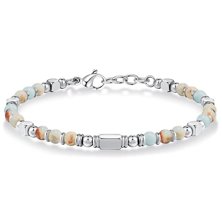 Bratara din margele, RASK, ajustabila, Margele de 4 mm, Cristale Energetice, Multicolor