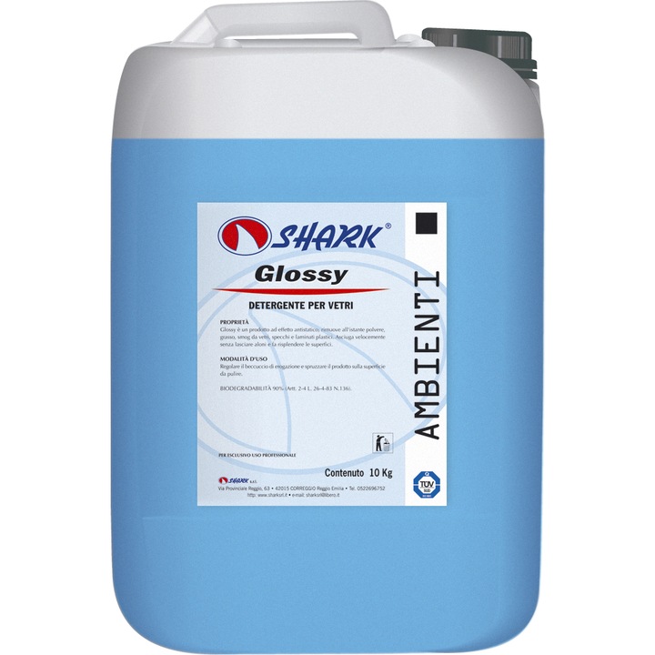 Detergent universal Shark 10 KG pentru geamuri și suprafețe, lichid, efect antistatic, parfum floral