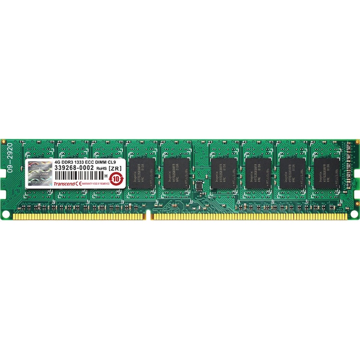 ΠΠΏΠ΅ΡΠ°ΡΠΈΠ²Π½Π° ΠΏΠ°ΠΌΠ΅Ρ Transcend 4GB /1333 ECC ΡΠ΅Π³ΠΈΡΡΡΠΈΡΠ°Π½Π° DDR3 RAM (TS512MKR72V3N)