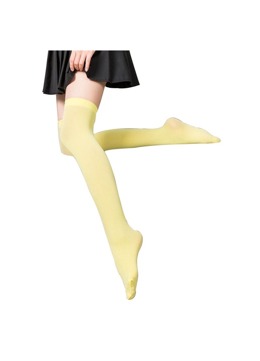 Dresuri dama, galben, nylon, One Size