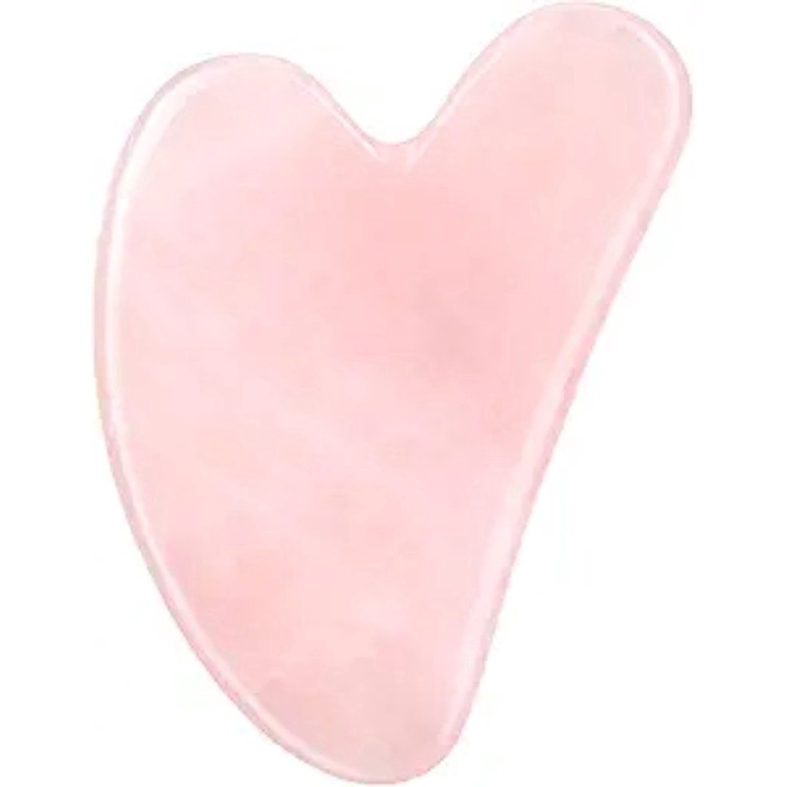 Rola jad si gua sha pentru masaj facial si corporal, masor, reduce cearcanele, amelioreaza tensiunea musculara, ingrijire faciala, spa, piatra gua sha, roz