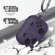 Калъф за Bluetooth слушалки за AirPods Pro2 с ключодържател, геймърски дизайн, удароустойчив, сладък и стилен, устойчив на надраскване, лек и преносим, лилав