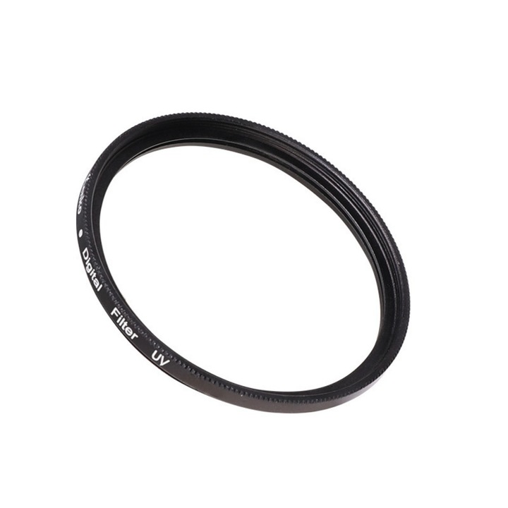 67 mm-es fekete UV fotószűrő, vékony, HD, védett, fekete