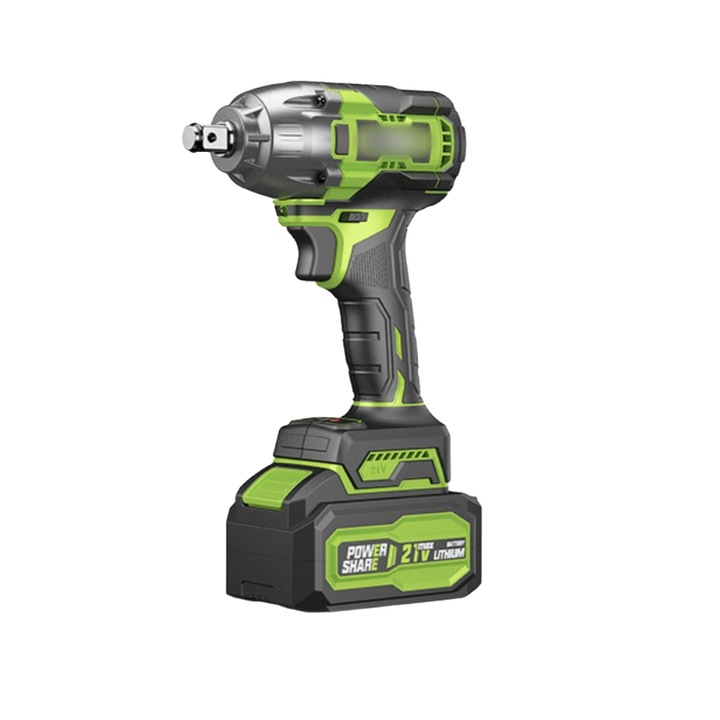 Cheie electrica, portabila, profesionala, fara perii, LED, 4 Ah, verde