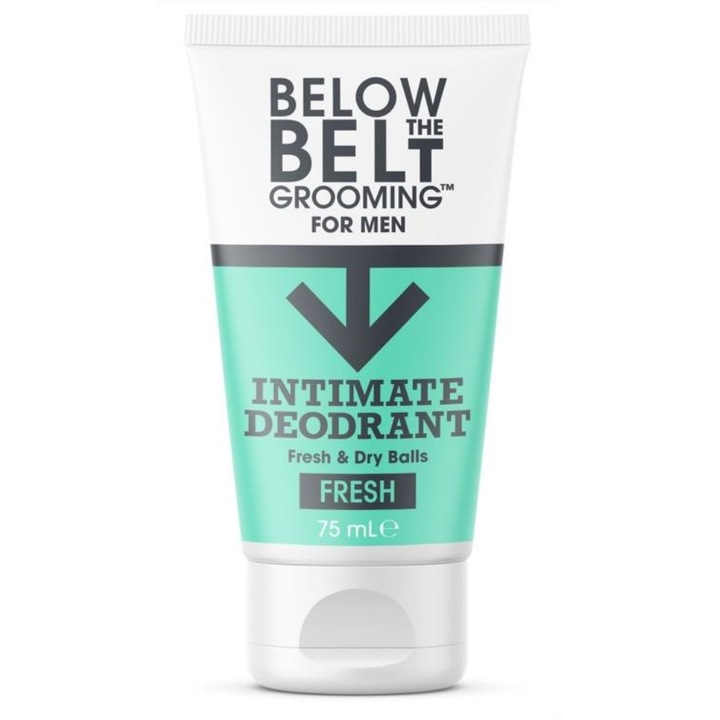 Deodorant zona intima Below The Belt Fresh & Dry Ball Intimate Deodorant and Anti Chafing Cream - Fresh Scent 75ml