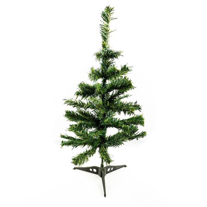 Brad artificial cu suport din plastic, Premium, 60 cm